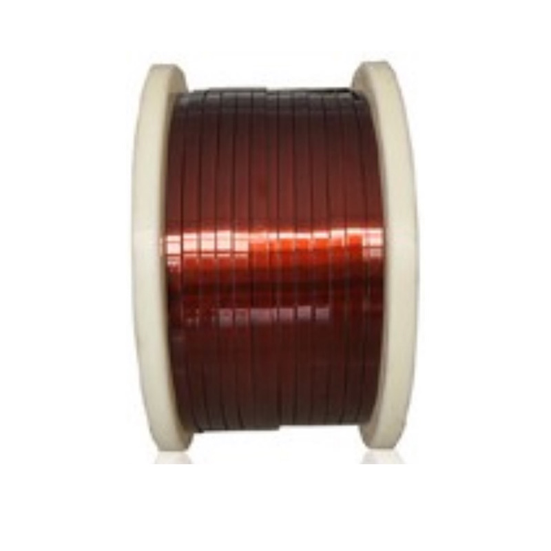 Edgewise winding enameled flat wire